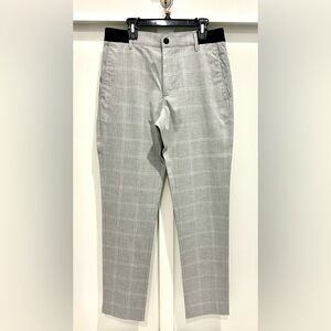 Zara Light Gray Checkered Pants
